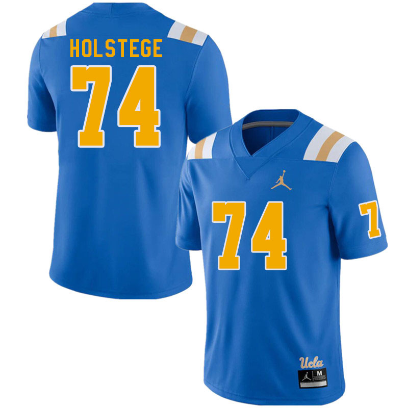 Men #74 Spencer Holstege UCLA Bruins College Football Jerseys Stitched Sale-Royal